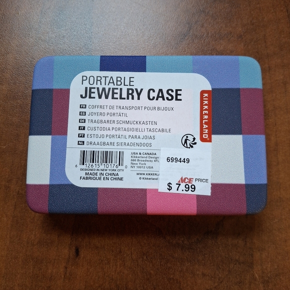 Assorted Checkered Portable Jewelry Case By Kikkerland- 3 Designs Available - Picture 8 of 12
